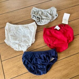NWOT Bundle of 4 Baby Girl’s Bloomers, Ralph Lauren, Janie & Jack, 3-12 months